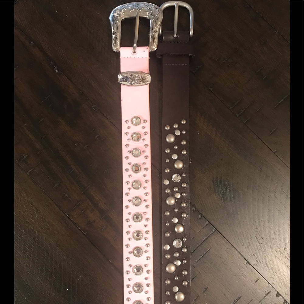 💖Belt Bundle Women’s Pink and Brown Bling💖